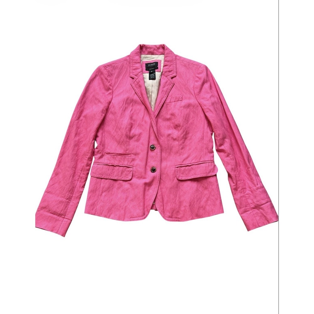 J.Crew Schoolboy Blazer 4 Pink Tailored Jacket Preppy - Picture 2 of 8